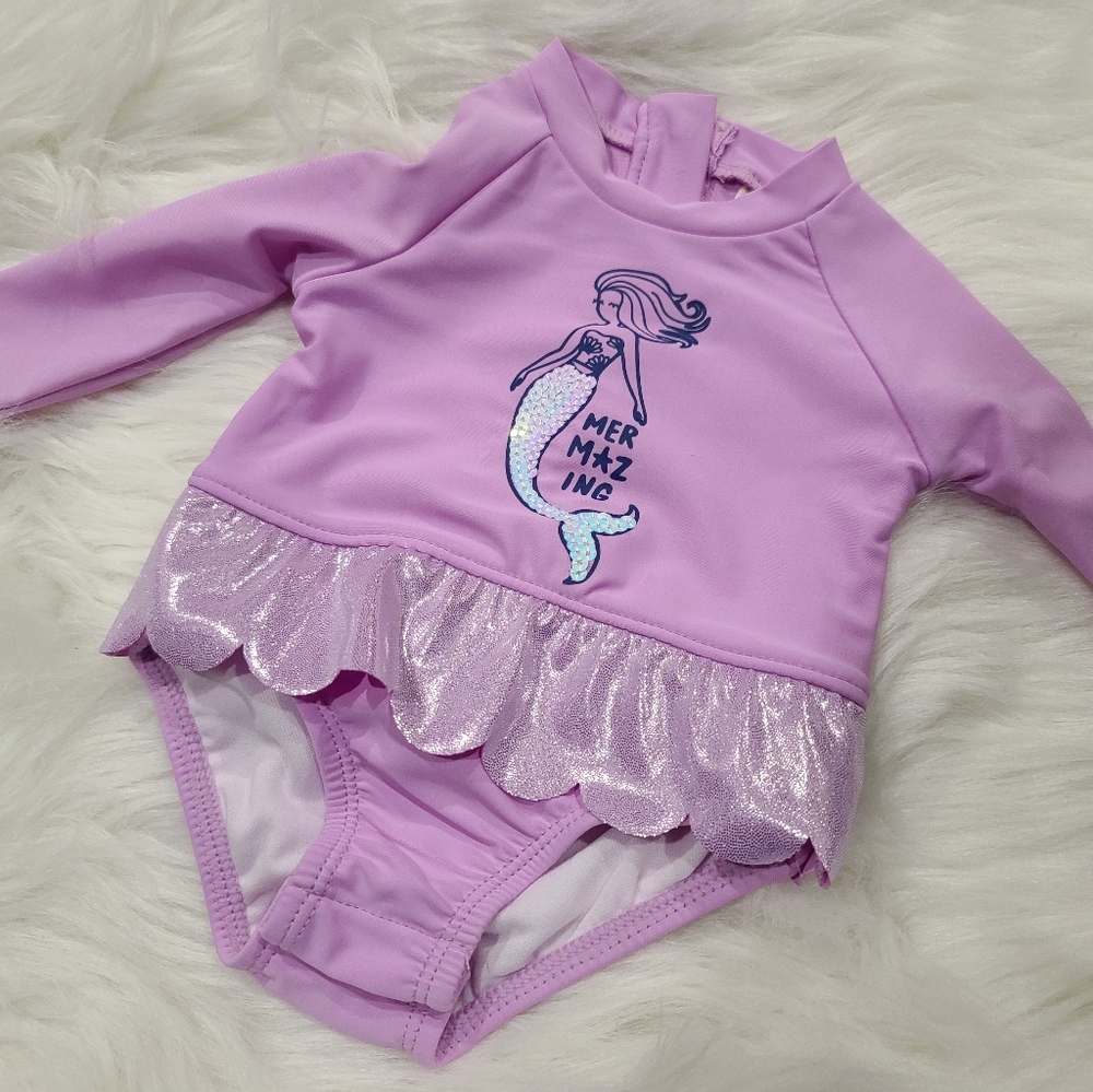 Carters 2 pc Mermaid swim suit sz 3m nwt